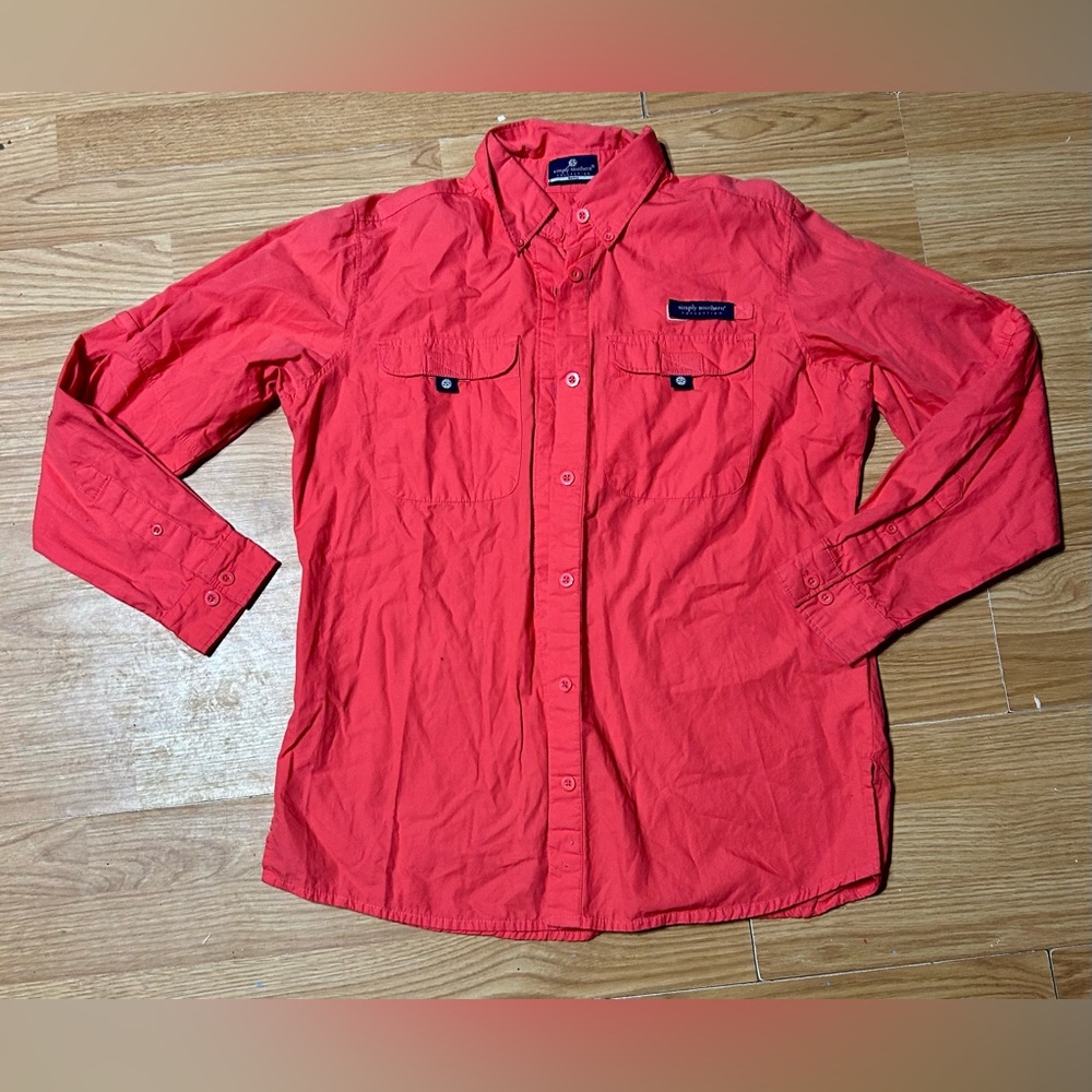 Simply southern women’s fishing tactical gear button up shirt small